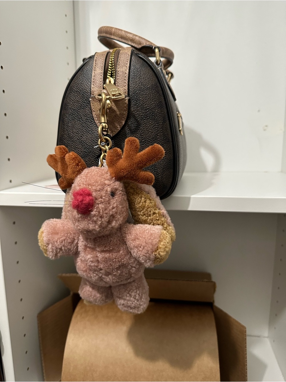 Coach collectible Floppy with Antlers Bag Charm NWT